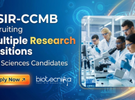Research Jobs at CSIR-Centre for Cellular and Molecular Biology. Life Sciences Candidates, Apply Now For Multiple Positions.