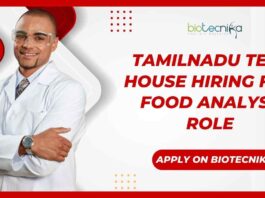 Food Analyst (FSSAI Certified) Jobs at TamilNadu Test House