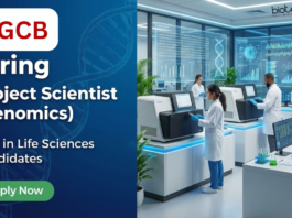 Scientist Job at RGCB. Life Sciences Candidates, Apply Now For Project Scientist Position. Experience in Genomics is required.