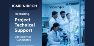 Life Sciences Jobs at NIRRCH.. Life Sciences Candidates, Apply Now For Project Technical Support Position.