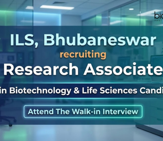 Research Associate Job at ILS, Bhubaneswar. Ph.D. in Biotechnology, Life Sciences Candidates, Attend The Walk-in Interview.