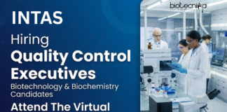 Quality Control Jobs at Intas Pharmaceuticals. Biotechnology & Biochemistry Candidates, Attend The Virtual Walk-In Drive.