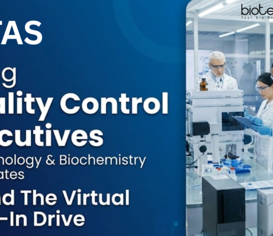 Quality Control Jobs at Intas Pharmaceuticals. Biotechnology & Biochemistry Candidates, Attend The Virtual Walk-In Drive.