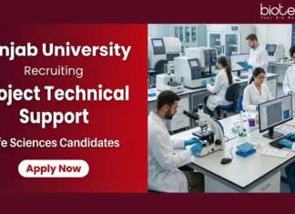 Life Sciences Job at Panjab University. Biophysics, Biochemistry, Microbiology, Biotechnology Candidates, Apply Now.