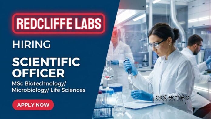 Redcliffe labs Explore Scientific Officer Biotech Jobs at Redcliffe Labs. Build a Strong Career in Life Science through Microbiology Jobs in Noida.