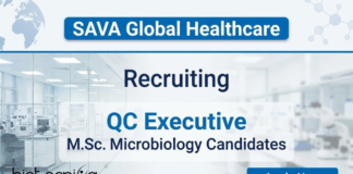 SAVA Global Healthcare hiring for QC Executive | Quality Control Jobs https://www.canva.com/design/DAG77jAPvZA/aczi2LGK0QW540l9ZCfunA/edit?utm_content=DAG77jAPvZA&utm_campaign=designshare&utm_medium=link2&utm_source=sharebutton
