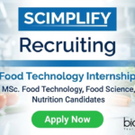 Food technology internship for life science students – Food & Nutrition Intern role