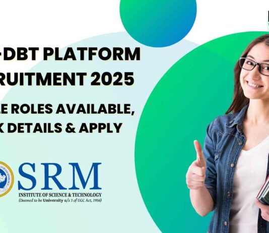 SRM-DBT Platform Recruitment 2025