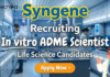 Life Science Jobs at Syngene for In Vitro ADME Scientist | Apply Now Life science jobs at Syngene Bangalore for ADME Scientist in biological science jobs