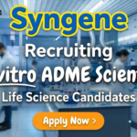 Life Science Jobs at Syngene for In Vitro ADME Scientist | Apply Now Life science jobs at Syngene Bangalore for ADME Scientist in biological science jobs