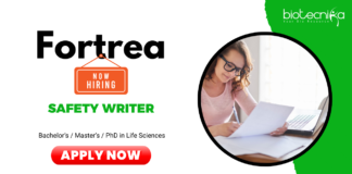Fortrea Offering Jobs in Life Sciences – Apply Now for Safety Writer Role Jobs in Life Sciences | Fortrea Hiring a Safety Writer in Mumbai, Maharashtra | UG/ PG / PhD in Life Sciences Apply Now for Fortrea Career