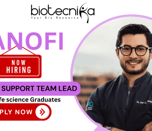 R&D TMF Support Team Lead job at Sanofi Hyderabad – Life science jobs and Sanofi careers