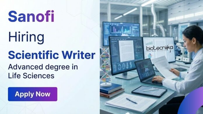 Sanofi (1) Apply for Scientific Writer Jobs at Sanofi in Hyderabad. Explore Life Science Jobs in Medical Communication and Publication Development.