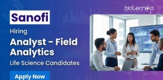 Sanofi Career Opportunity for Analyst Jobs in Hyderabad. Apply for Life Science Jobs in Field Analytics and Build a Data-Driven Career.