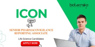 Pharmacovigilance Jobs: Icon is Hiring Senior Pharmacovigilance Reporting Associate | Apply Now for Life Science Career | Icon Career