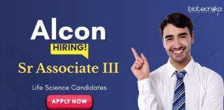 Life Science Jobs: Alcon is Hiring Sr Associate - Clinical Application Services & Support | Apply Now for Alcon Career