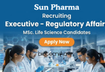 Regulatory Affairs Jobs at Sun Pharma for Life Science Graduates | Apply Now Regulatory affairs jobs at Sun Pharma for life science professionals in Baroda