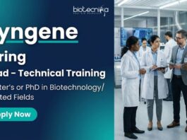 Explore Biotech Jobs at Syngene in Bengaluru. Senior Life Science Jobs focused on Technical Training, Leadership, and Biopharma excellence.