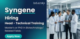 Explore Biotech Jobs at Syngene in Bengaluru. Senior Life Science Jobs focused on Technical Training, Leadership, and Biopharma excellence.