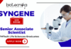 Syngene Senior Associate Scientist recruitment – life science jobs and biotechnology jobs