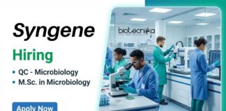 Syngene is Hiring in Bangalore – Apply Now for Microbiology Jobs Explore Microbiology jobs at Syngene Bangalore. Apply for QC Jobs ideal for MSc Microbiology Candidates seeking a stable Syngene Career.