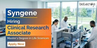 Clinical Research Associate Jobs at Syngene – Apply Now Apply for Clinical Research Associate jobs at Syngene. Explore Syngene career Opportunities for Master's Seeking Life Science Jobs.