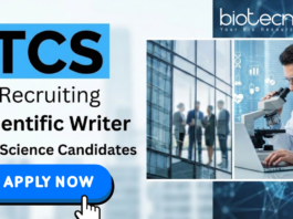 Scientific writer job at TCS for life science jobs and careers