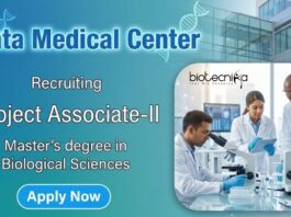 TMC Recruitment invites applications for Project Associate jobs at TTCRC Kolkata. Ideal for Candidates Seeking Biological Sciences Jobs