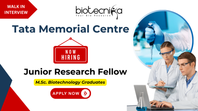 Tata Memorial Centre (1) ACTREC junior research fellow jobs | biotech jobs | ACTREC jobs
