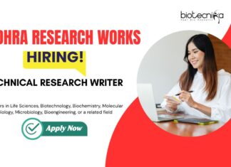 Technical Research Writer Jobs at Rudhra Research Works. Hiring in Mathura. Life Science Candidates Apply Now