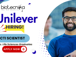 CTI Scientist / CTI Specialist biology jobs, R&D jobs, Unilever careers, sensory evaluation, oral care innovation