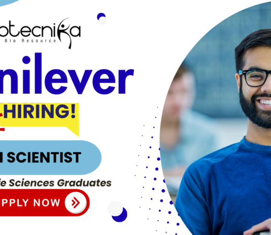 CTI Scientist / CTI Specialist biology jobs, R&D jobs, Unilever careers, sensory evaluation, oral care innovation