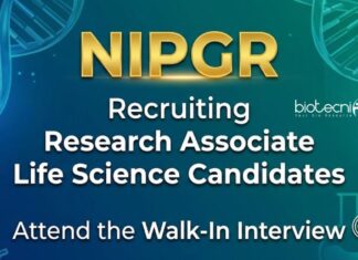 NIPGR Recruitment: Walk-In Interview for Research Associate Job Role NIPGR Recruitment: A Great Career Opportunity in Life Science for Candidates Seeking Research Jobs. Attend the Walk-In Interview