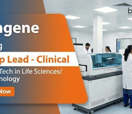 Syngene Hiring in Bengaluru – Apply Now for Biotech Jobs Apply for Group Lead Clinical Roles at Syngene. Explore Syngene Career Opportunities in Bengaluru Offering Biotech and Life Science Jobs.