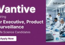 Executive Jobs at Vantive – Life Science Graduates Apply Now Apply for Executive Jobs at Vantive Gurgaon. Explore Life Science jobs in Quality Control & Product Surveillance in a Medical Device Company.