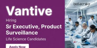 Executive Jobs at Vantive – Life Science Graduates Apply Now Apply for Executive Jobs at Vantive Gurgaon. Explore Life Science jobs in Quality Control & Product Surveillance in a Medical Device Company.