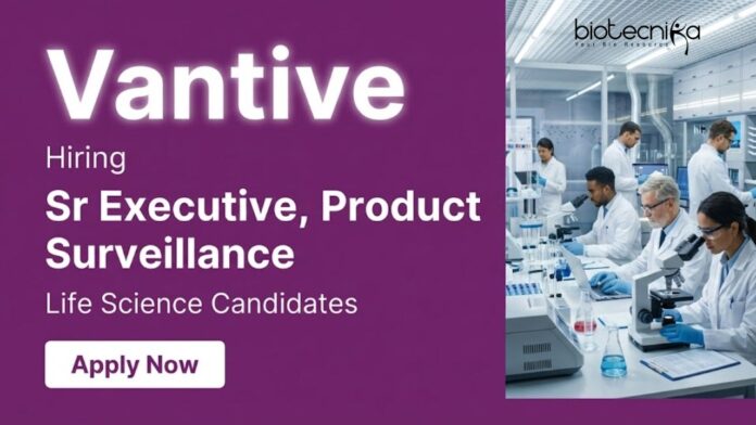 Vantive Apply for Executive Jobs at Vantive Gurgaon. Explore Life Science jobs in Quality Control & Product Surveillance in a Medical Device Company.