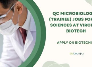 QC Microbiologist (Trainee) Jobs For Life Sciences at Virchow Biotech, Apply on Biotecnika
