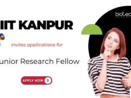 Junior Research Fellow Vacancy at IIT Kanpur. Focus on liquid Biopsy, Molecular Biology, and in-vivo models for Prostate Cancer. Apply Now