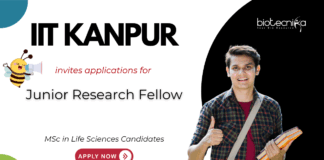 Junior Research Fellow Vacancy at IIT Kanpur. Life Sciences Candidates, Apply Now. Exp Molecular biology/Cell Culture is preferred.