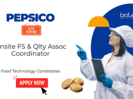 Quality Associate Jobs at PepsiCo. Btech or M.Sc. in Food Technology Candidates, Apply Now. Job Opportunity in Kosi, India