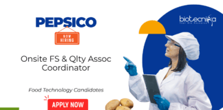 Quality Associate Jobs at PepsiCo. Btech or M.Sc. in Food Technology Candidates, Apply Now. Job Opportunity in Kosi, India