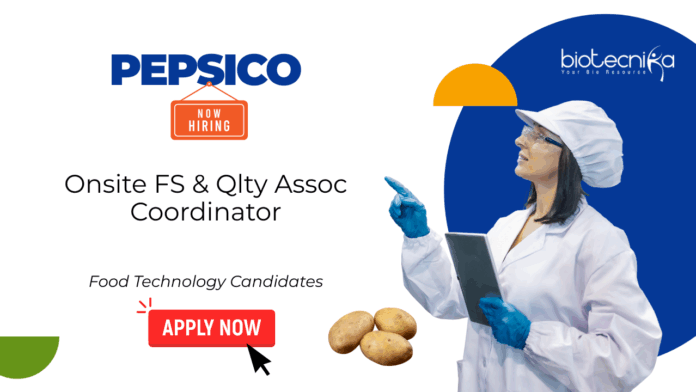 Quality Associate Jobs at PepsiCo. Btech or M.Sc. in Food Technology Candidates, Apply Now. Job Opportunity in Kosi, India