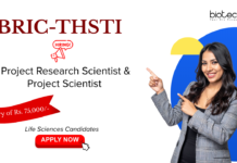 Research Jobs at BRIC-THSTI. Get A Salary Of Rs. 75,000/-. Project Scientist & Project Research Scientist Positions. Apply Now