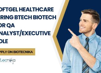 Biotech QA Analyst/Executive Jobs, Softgel Healthcare Jobs