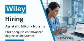 Life Science Job Opportunity at Wiley – Apply Now Explore Life Science Jobs at Wiley as an Assistant Editor. A rewarding Wiley Career Opportunity for Building a Strong Career in Life Science.