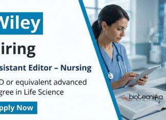 Life Science Job Opportunity at Wiley – Apply Now Explore Life Science Jobs at Wiley as an Assistant Editor. A rewarding Wiley Career Opportunity for Building a Strong Career in Life Science.
