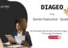 Quality Executive Job at Diageo, Kolkata. Microbiology, Biochemistry, Biotechnology, or Food Technology Candidates, Apply Now.