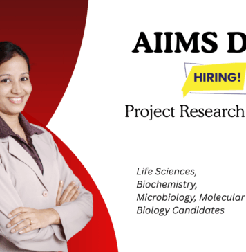 Research Scientist Jobs at AIIMS Delhi. Life Sciences, Biochemistry, Microbiology, Molecular Biology Candidates, Apply Now