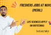 Freshers Life Sciences Vacancies at Nuvo AI (Meril)